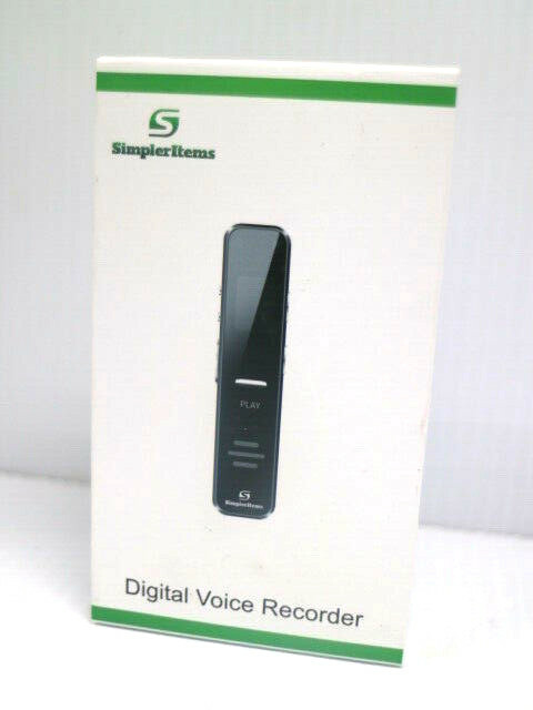 Simpler Items Digital Voice Recorder  8 GB