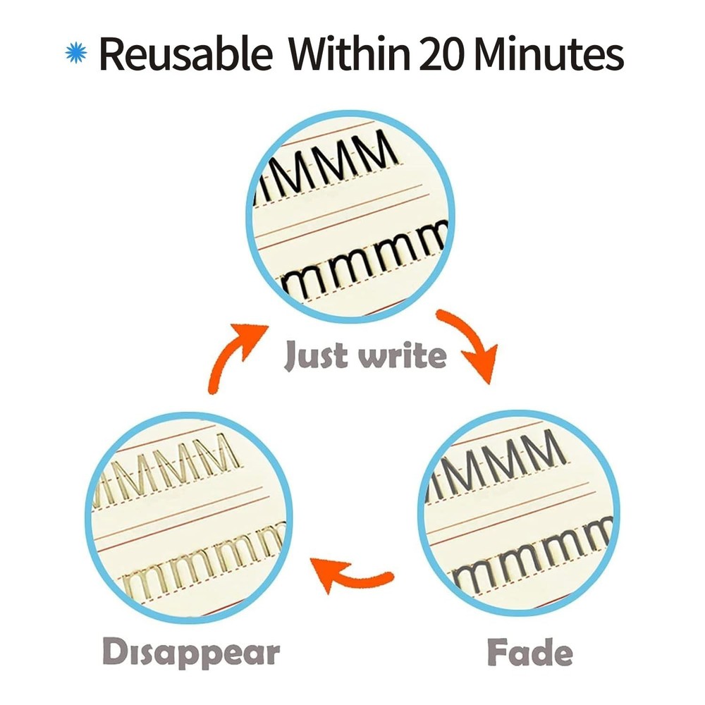 Reusable Grooved Handwriting Workbooks,Magic Copybook,Magic Writing Practice ...