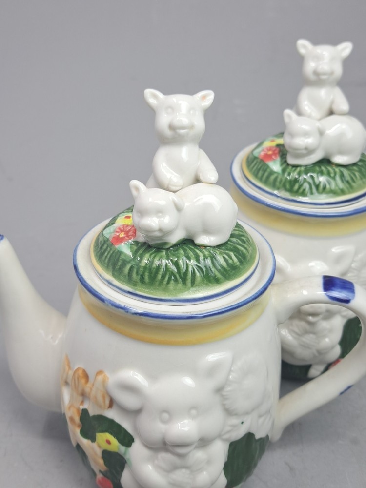 Paint A Pig Cream And Sugar Containers
