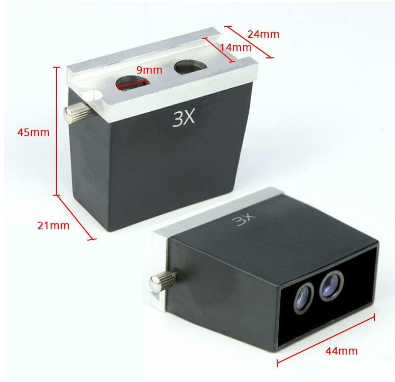 Stereo Microscope Objective Lens Binocular Microscope Part Accessory 1X 2X 3X 4X