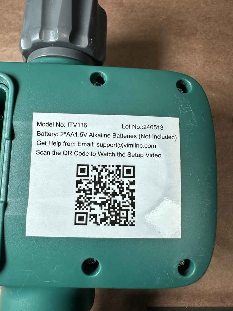 Vimlinc Programmable 1 Zone Water Timer ITV116 Ships Fast!
