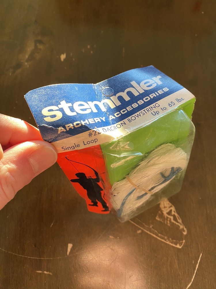 Vintage Stemmler #22 Dacron Bowstring, Single Loop, Up to 65lbs