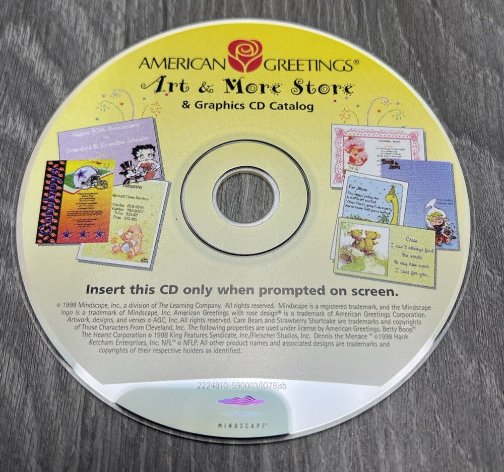 American Greetings Art & More Store - Replacement CD-ROM Computer Disc