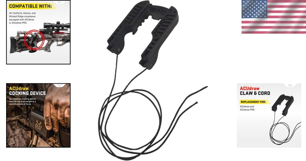 Replacement ACUdraw Claw & Draw Cord - Lightweight, Integrated Design
