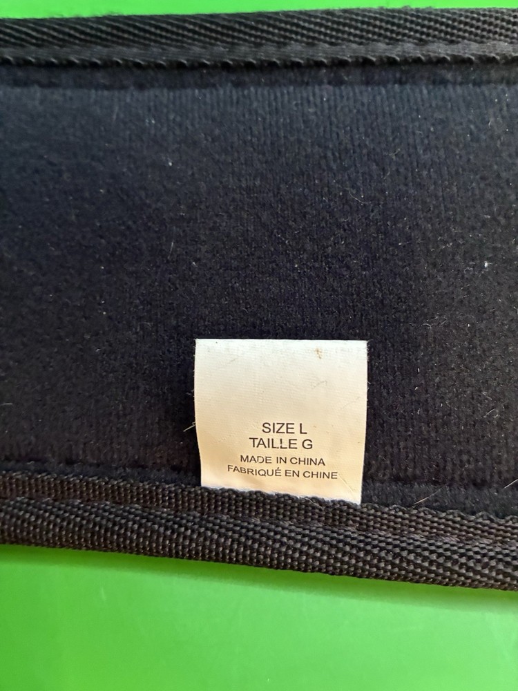 Nike Structured Weight Lifting Training Belt Black/Grey Size Large