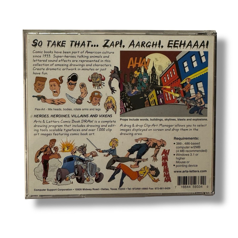 Comic Book Draw Action Figure Creator PC CD Vector Illustration Software Windows