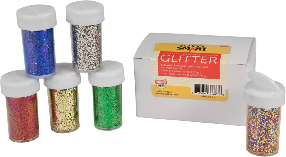 Craft Glitter, Assorted Colors
