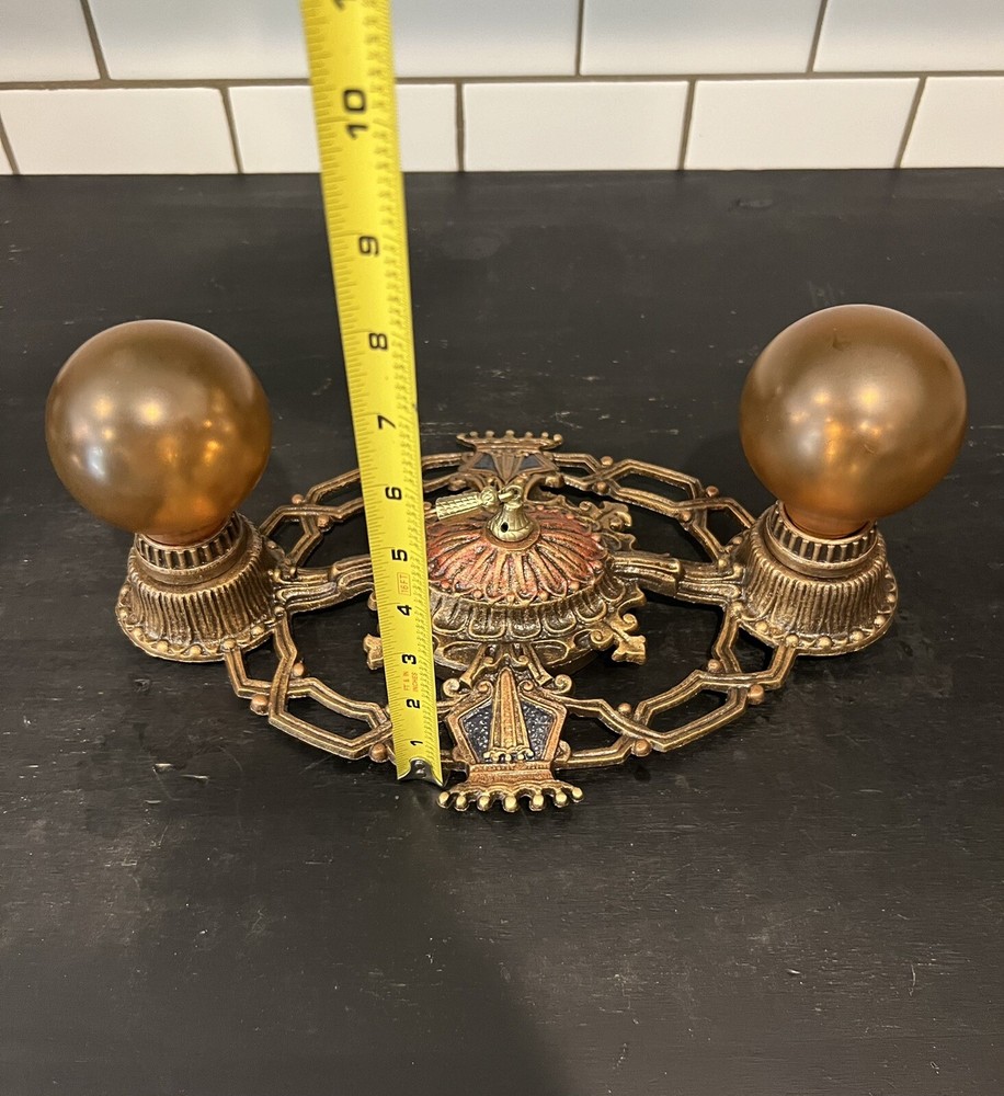 Single Great Flush Mount Crowns Double Socket Fixture 42B