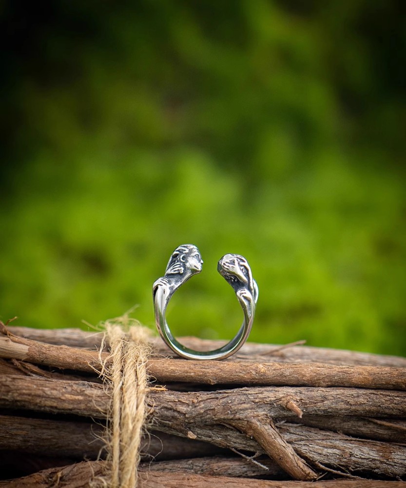 NIGHT WORKS Gothic Lover Dark Retro Open End Ring Tail Ring Rock