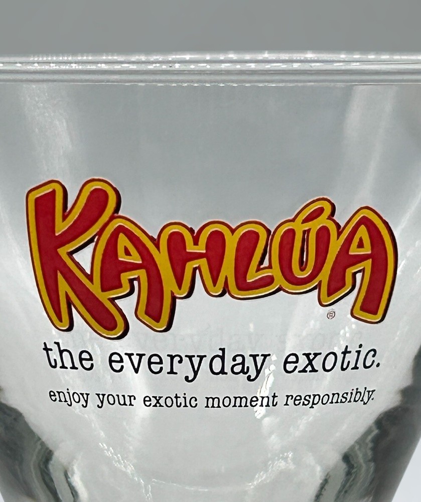 KAHLUA Liqueur Cocktail Glass 3.75" Tall