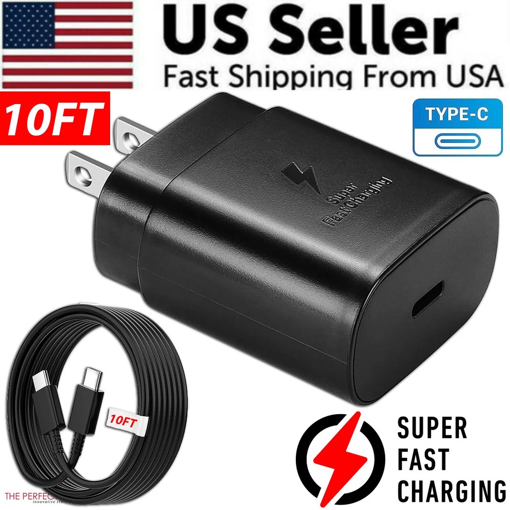 25w Super Fast Charger Type USB-C 10FT Cable