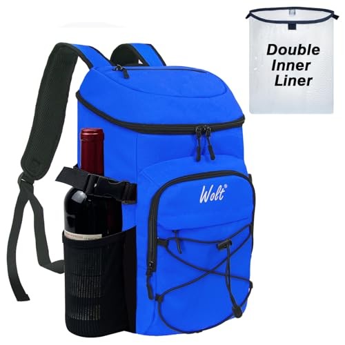 Cooler Backpack,24 Cans Insulated Backpack Cooler Leakproof,Lightweight Navy