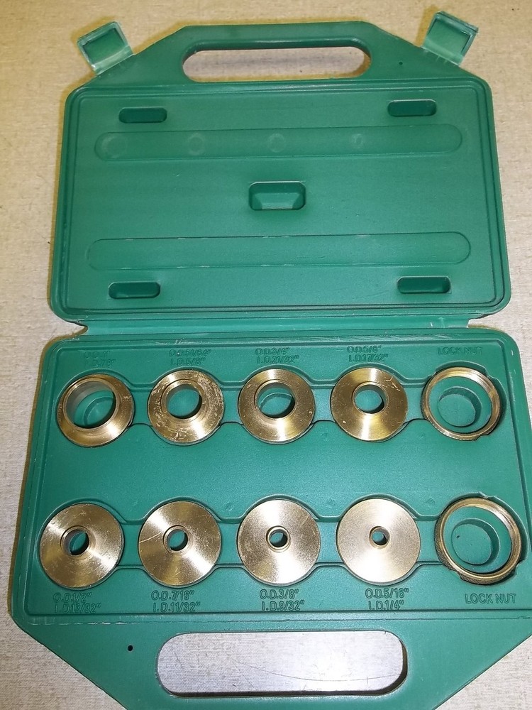 BRASS ROUTER TEMPLATE BUSHING GUIDE KIT SET  Includes case free shipping