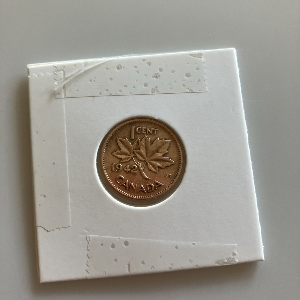 1942 CANADA CENT - Less Common Date Mint Condition Very Rare