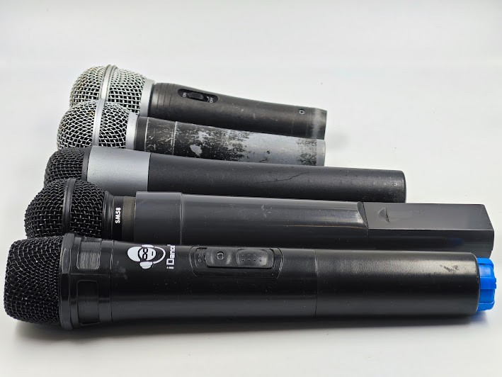 Lot of 5 Microphones Various Models - Not Working