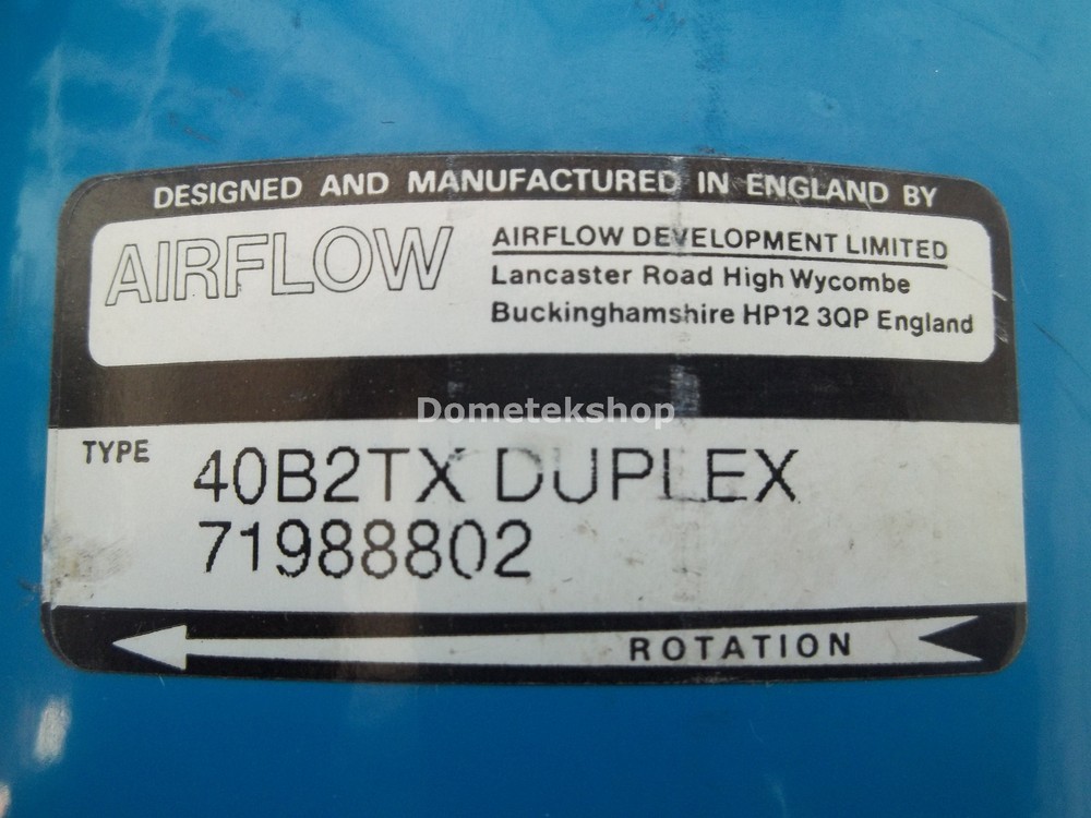 Airflow 40B2TX DUPLEX 71988802 Blower Fan