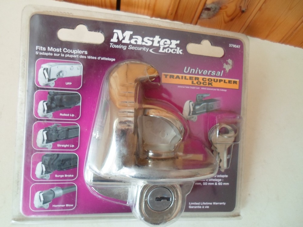 Master Lock 379DAT Universal Trailer Coupler Lock 48mm 50mm 60mm