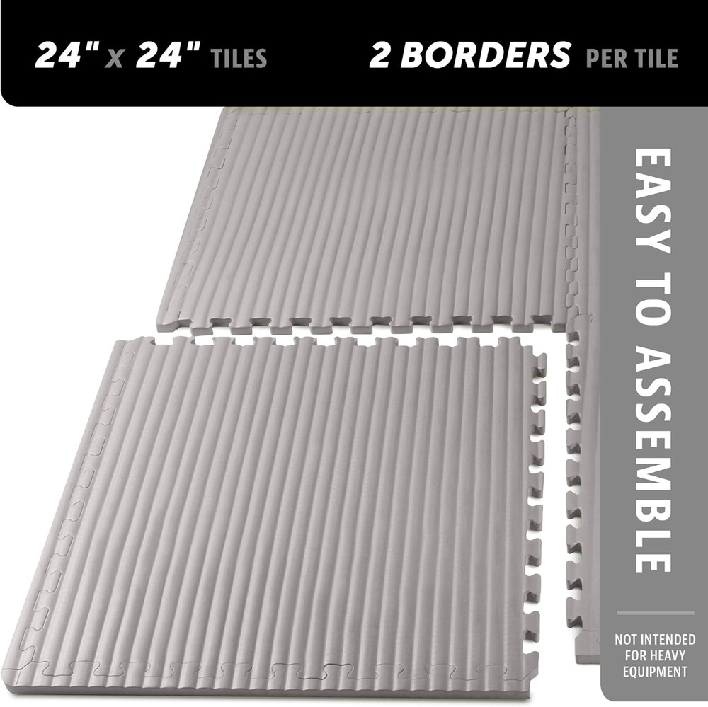 3/4 Inch Thick Martial Arts EVA Foam Exercise Mat, Tatami Pattern, Interlocking