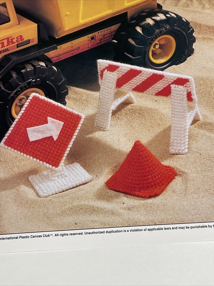 Construction Signs Annie's Plastic Canvas Pattern