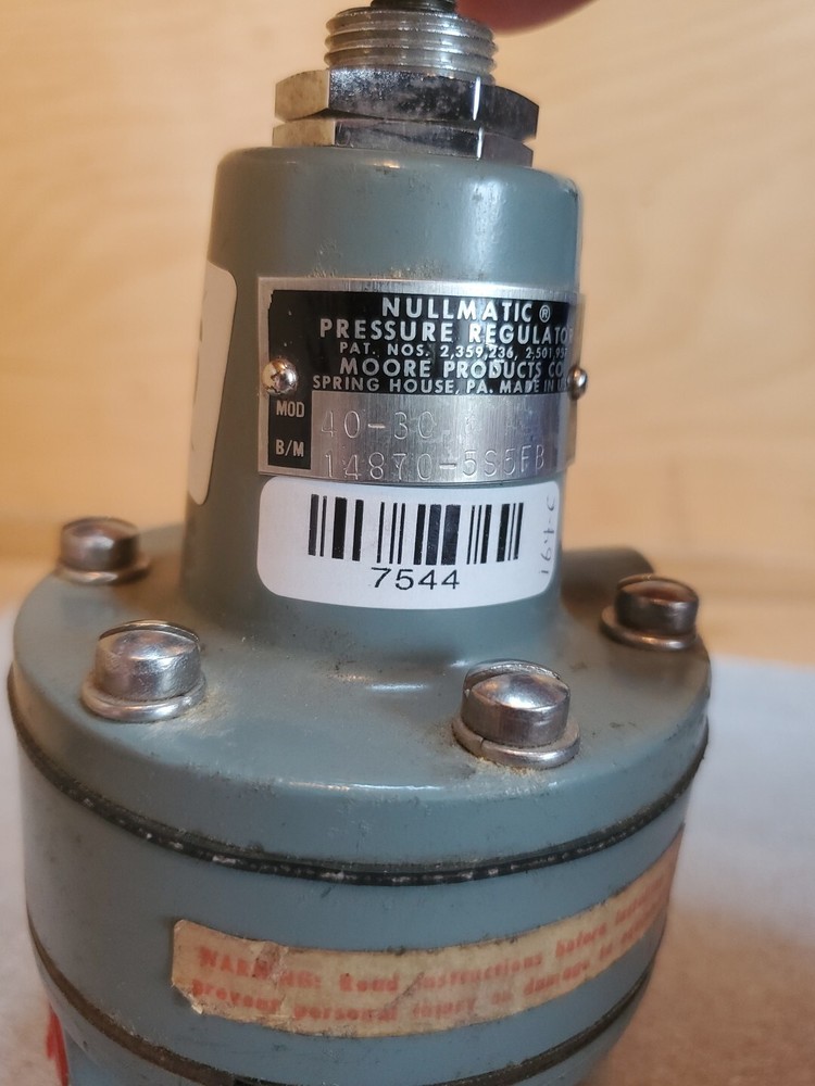 NUllMATIC 40-30 Pressure Regulator NEW Broken Knob