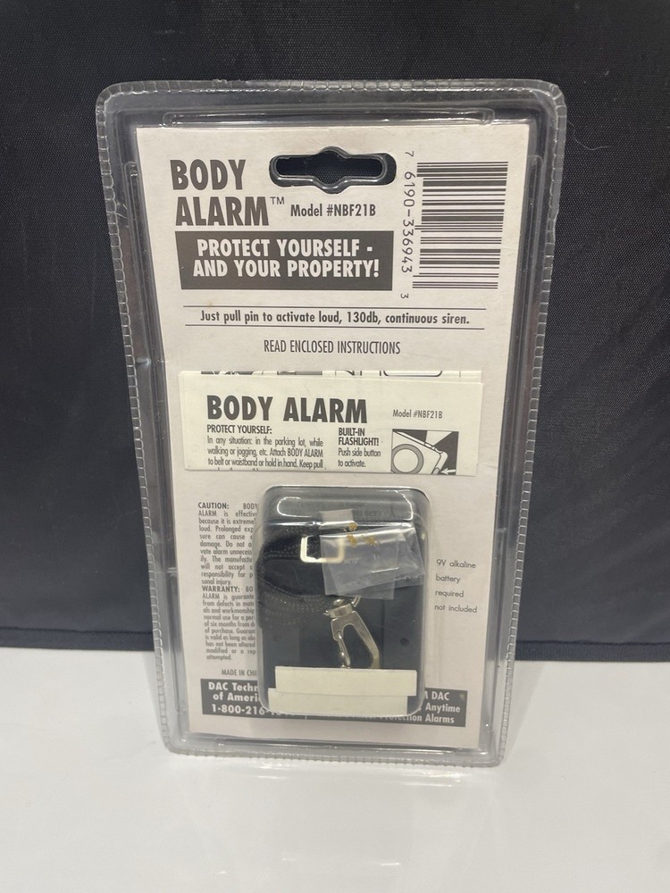 130db Body Alarm DAC Technologies NEW