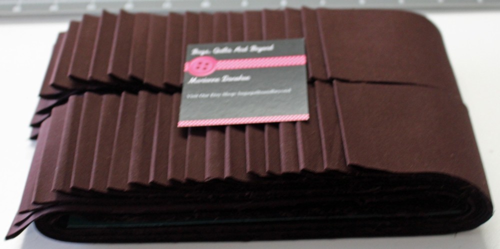 jelly roll Chocolate Brown  Solid, Forty ( 40)  2.5" strips