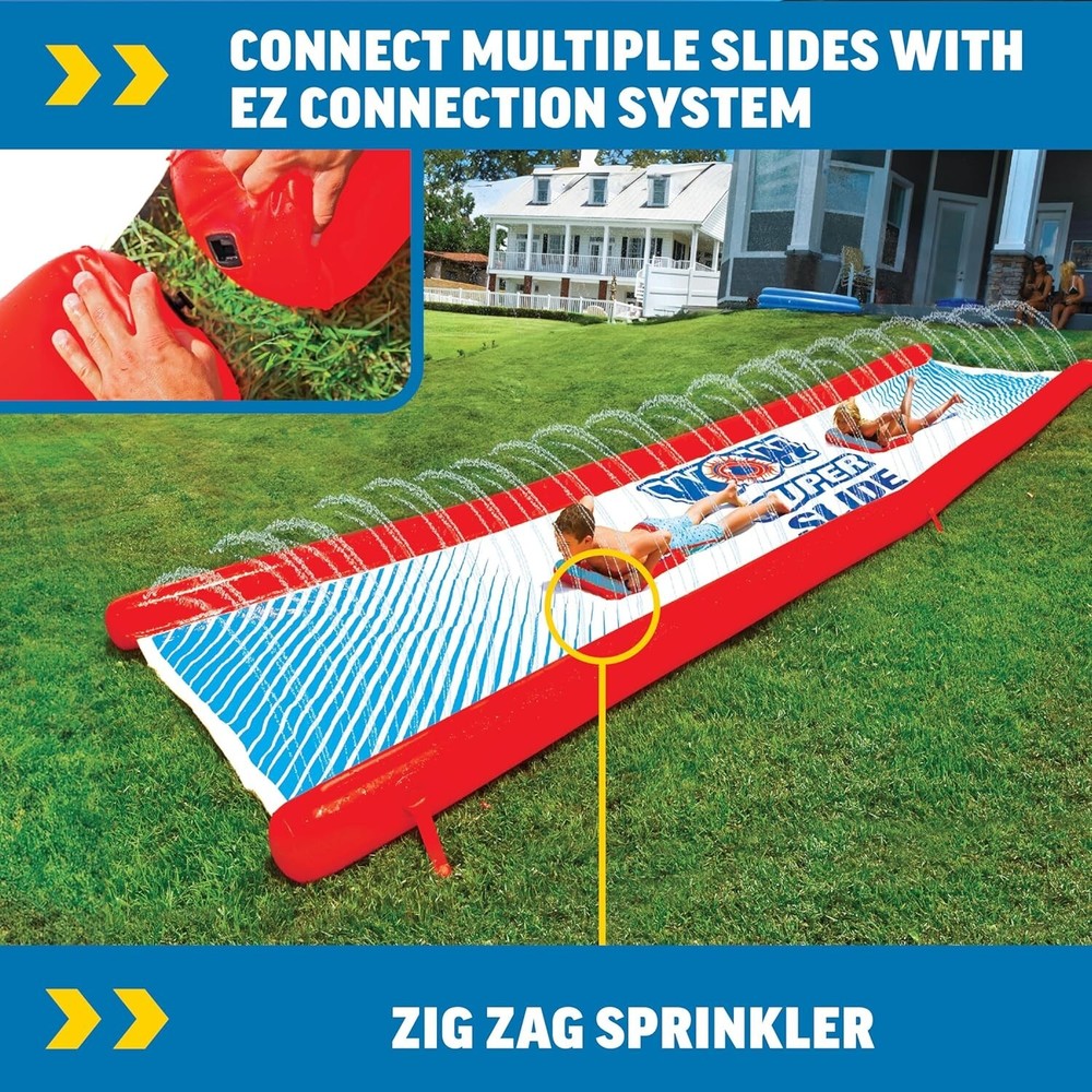 Durable 25'x6' Slip and Slide with Sprinkler System - Ultimate Backyard Bliss