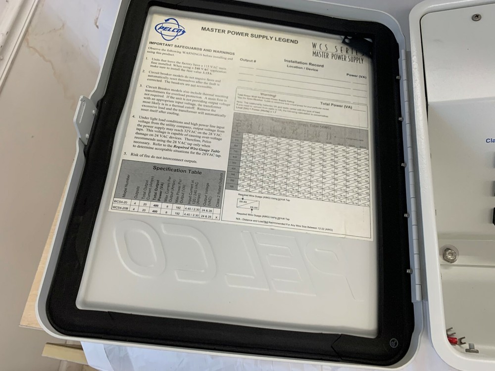 PELCO HD FOR SECURITY SYSTEMS WCS4-20B USED GOOD CONDITION.