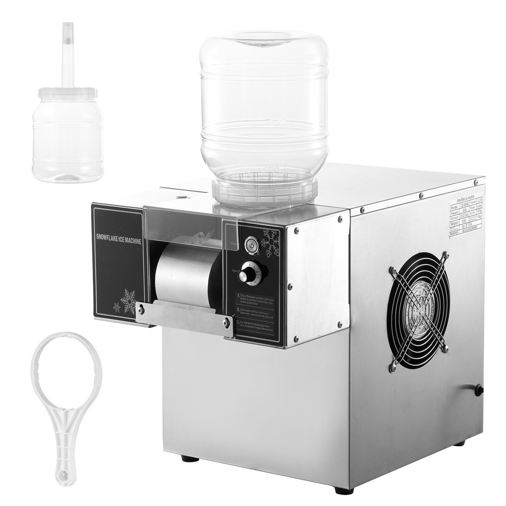 Commercial Snowflake Ice Machine, Snow Cone Machine, Ice Shaver Slush Maker US