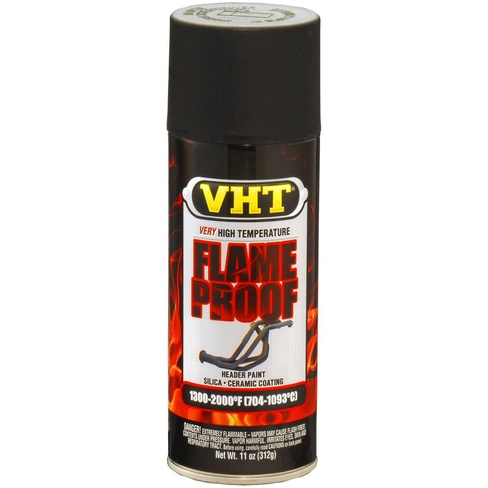 Duplicolor SP102 Flat Black VHT Flameproof Header High Heat Paint Aerosol