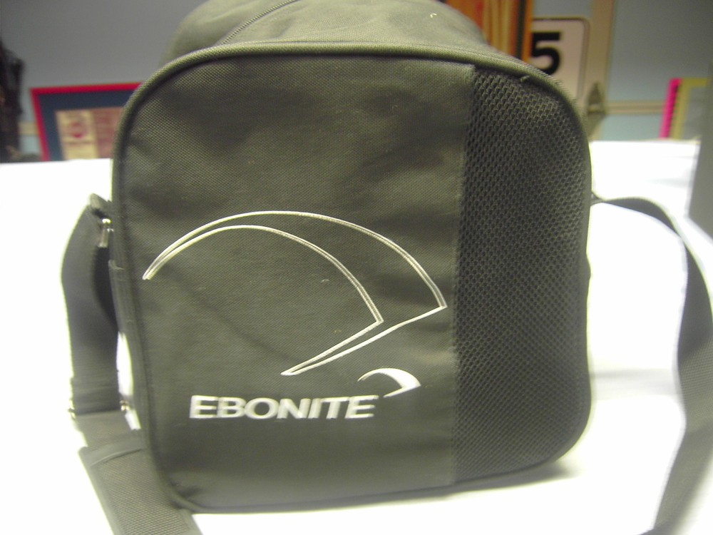 Ebonite One Ball Black Bowling Bag with Strap
