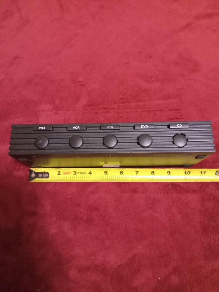 5-Way System Selector AV Switch RCA S-Video for VCR PSX PS2 DVD CD