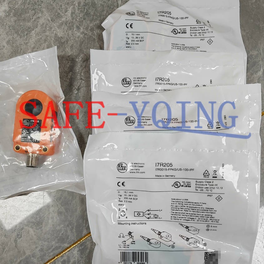 One IFM I7R205 ring sensor new