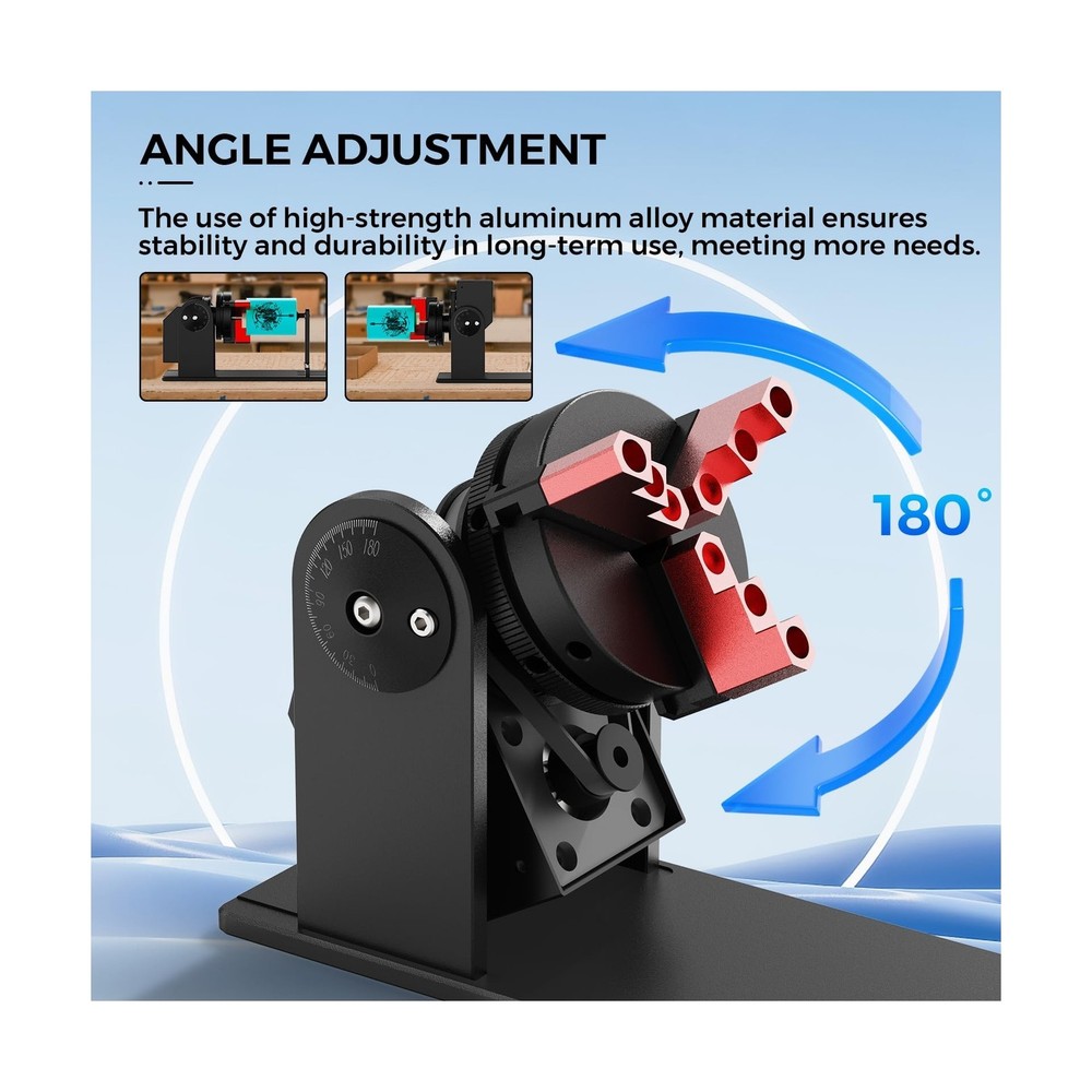 Rotary Roller, 3 in 1 Multi-Function Chuck Rotary Roller, Adjustable Jaw Chuc...