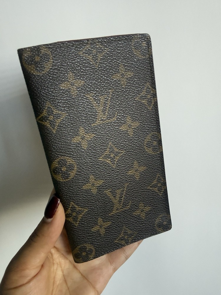 Louis Vuitton Monogram Brazza Long Wallet Brown Canvas Authentic Vintage