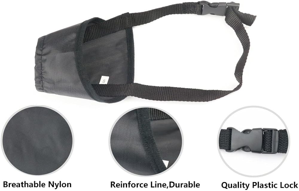 Adjustable Dog Muzzles - Anti-Biting Barking Muzzles for Small,