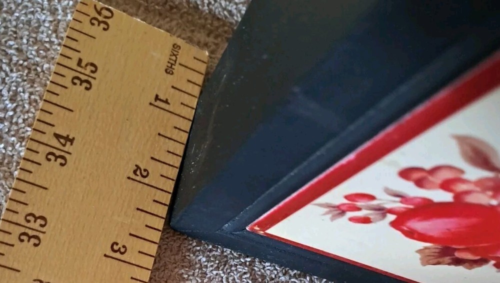 Vintage Fruit Tile Letter Mail Organizer Wall Mount