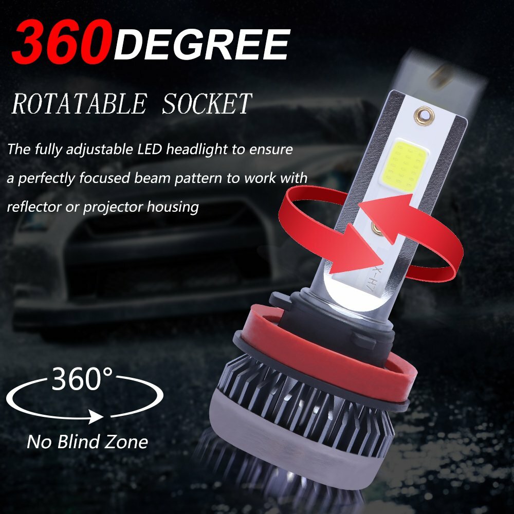 LED Headlight + Fog Light Bulbs Combo For Chevy Silverado 1500 2500HD 2007-2015