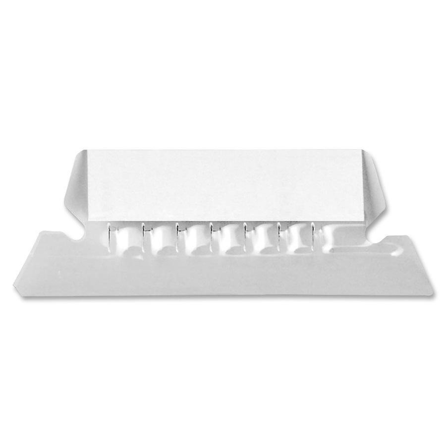 Esselte Pliable 1/5 Cut Plastic Tabs - Clear Tab (42CR)