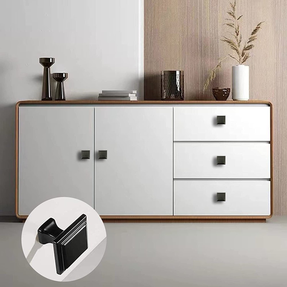 Matte Black Cabinet Pull Kitchen Drawer Handles Door Knobs Cupboard Hardware Lot