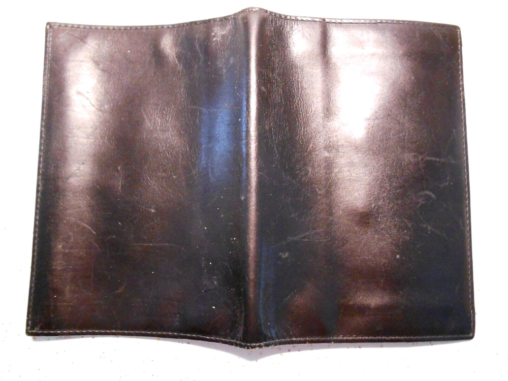 Vintage Soft Black Leather Travel Bifold Wallet