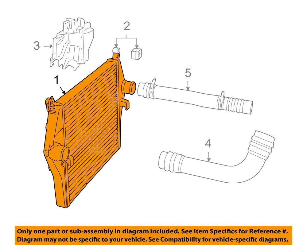 Used Intercooler fits: 2010 Dodge 3500 PICKUP Grade A