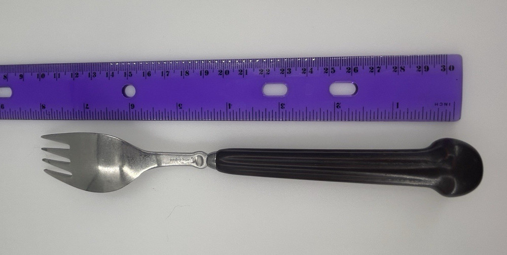 vintage Denby England Replacement 2 Dinner Forks 1 Salad Fork Brown Ceramic