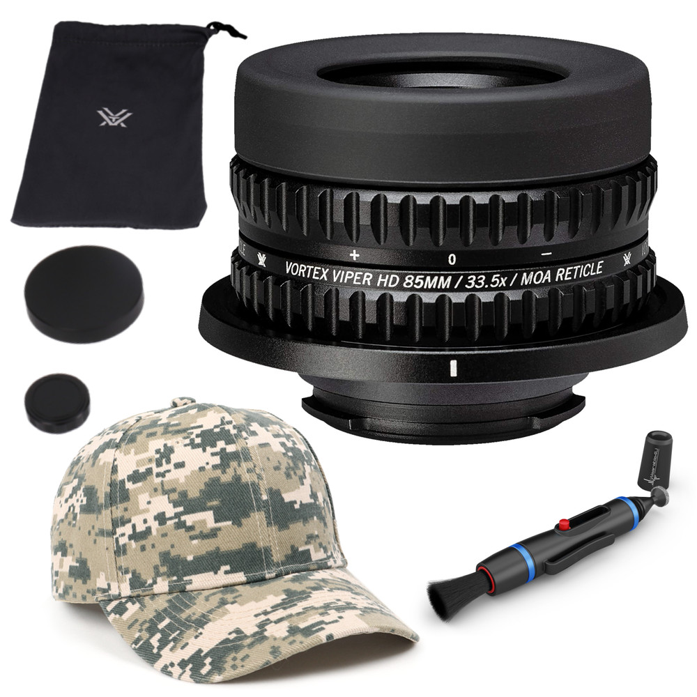 Vortex Optics Viper HD Reticle Eyepiece Ranging MOA with CD Hat and Pen Bundle