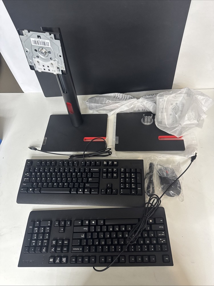 Lenovo Workstation Peripheral Bundle: Stands, Keyboards & Mouse