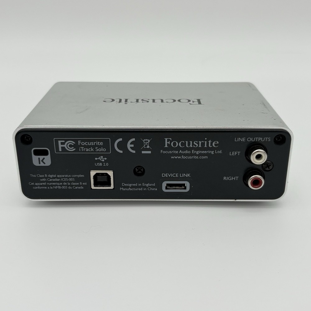 FocusRite iTrack Solo Audio USB Interface, USED