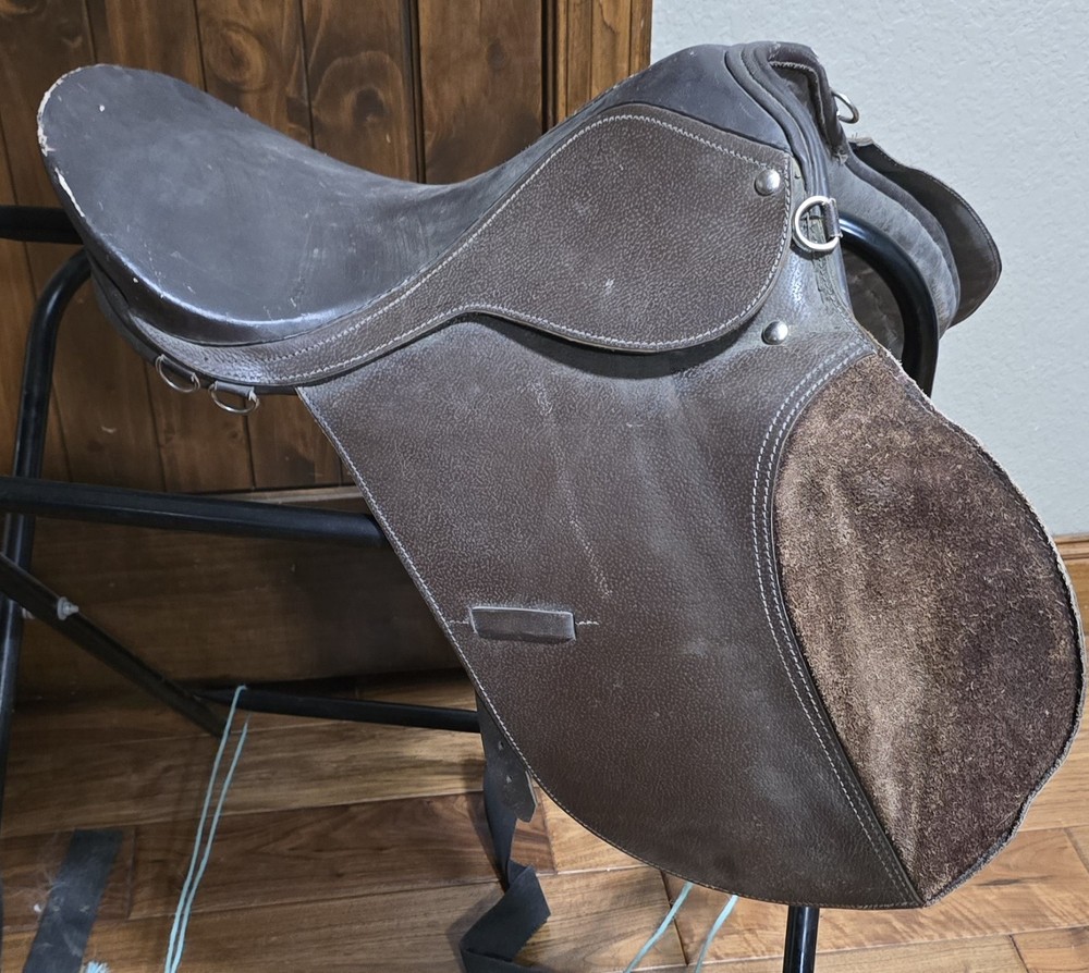 Leather English Saddle 18" Brown