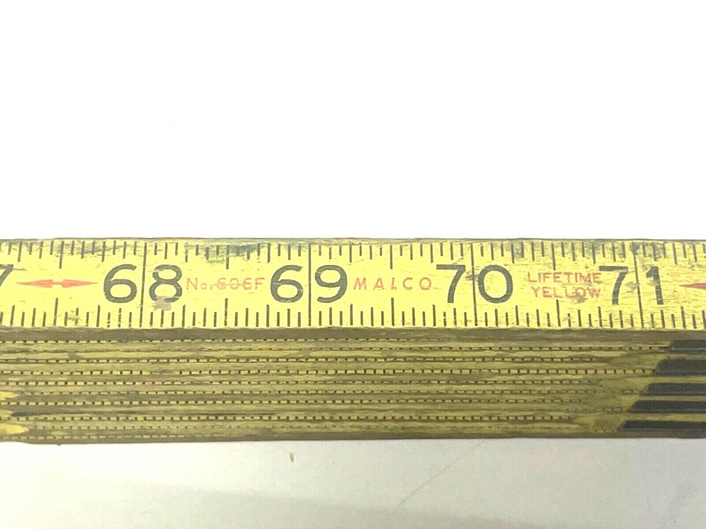 MALCO TOOLS 6’ FOLDING WOODEN RULE, 606F