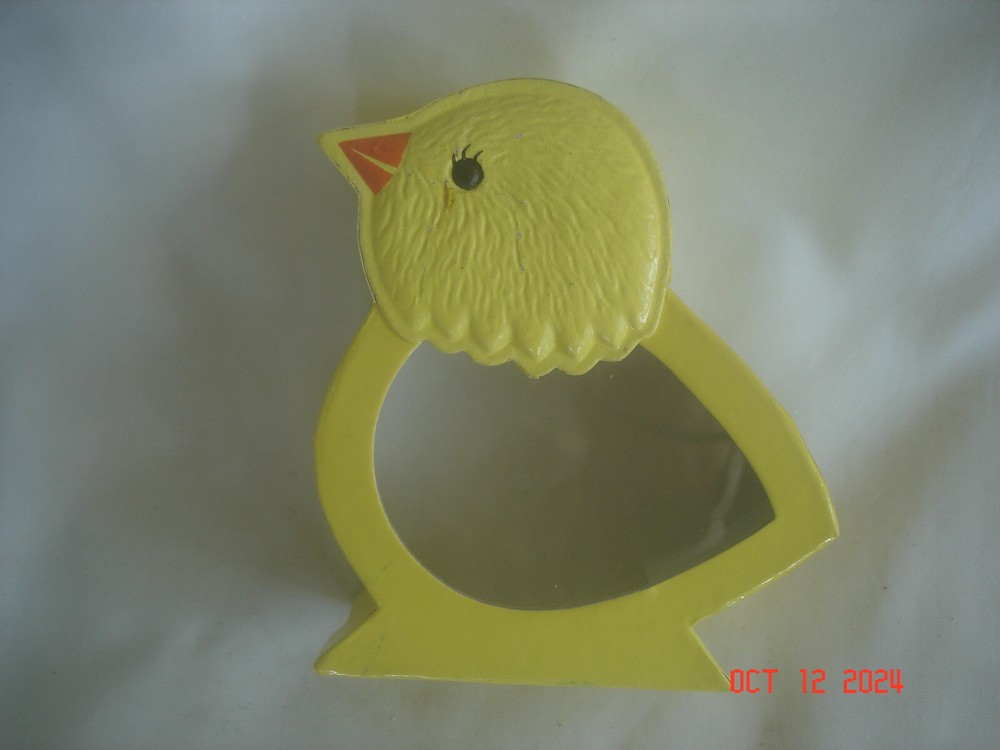 FUN Vtg. SEE'S CANDY Vtg. / Older EMPTY EASTER CHICK CANDY BOX Heavy Cardboard