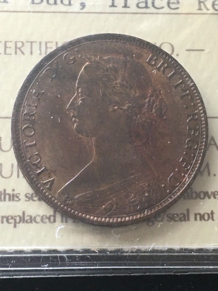 1861 Nova Scotia, ¢1 Cent Sm. Bud, ICCS Graded, **MS-62**